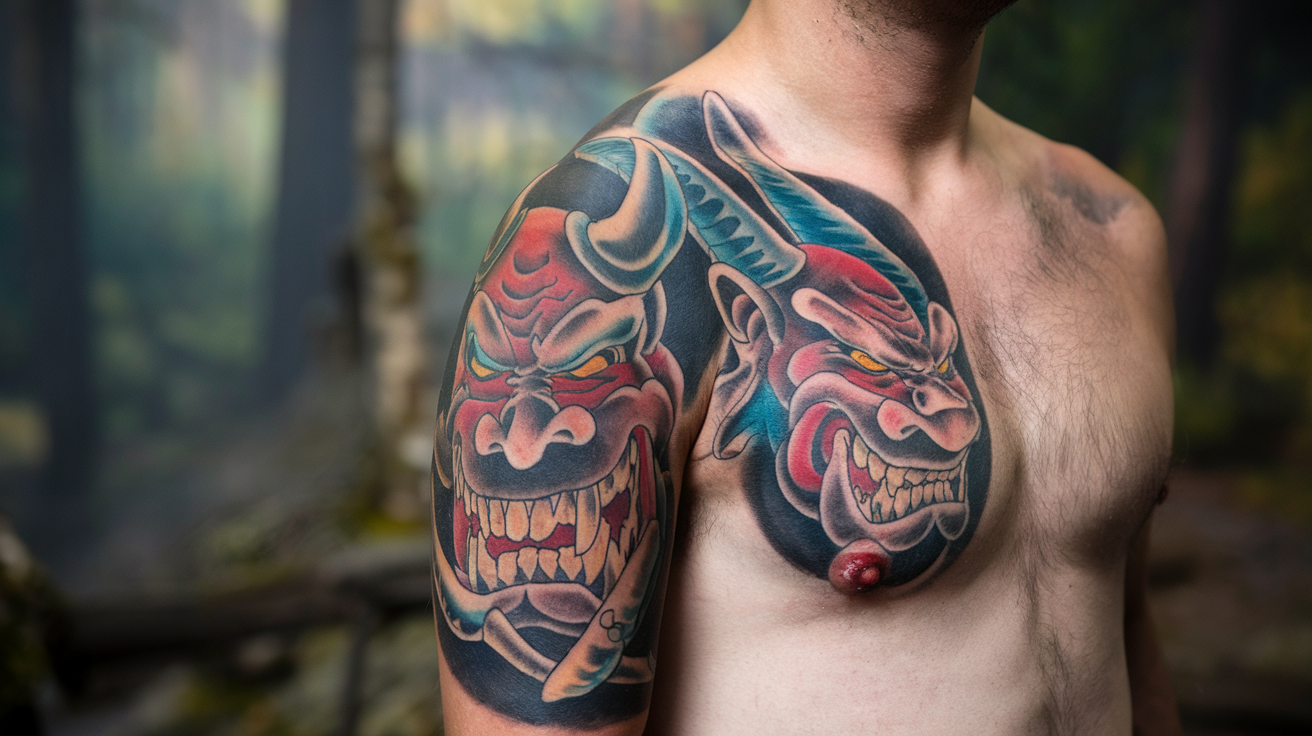 Outstanding Yet Meaningful Oni Tattoo Ideas