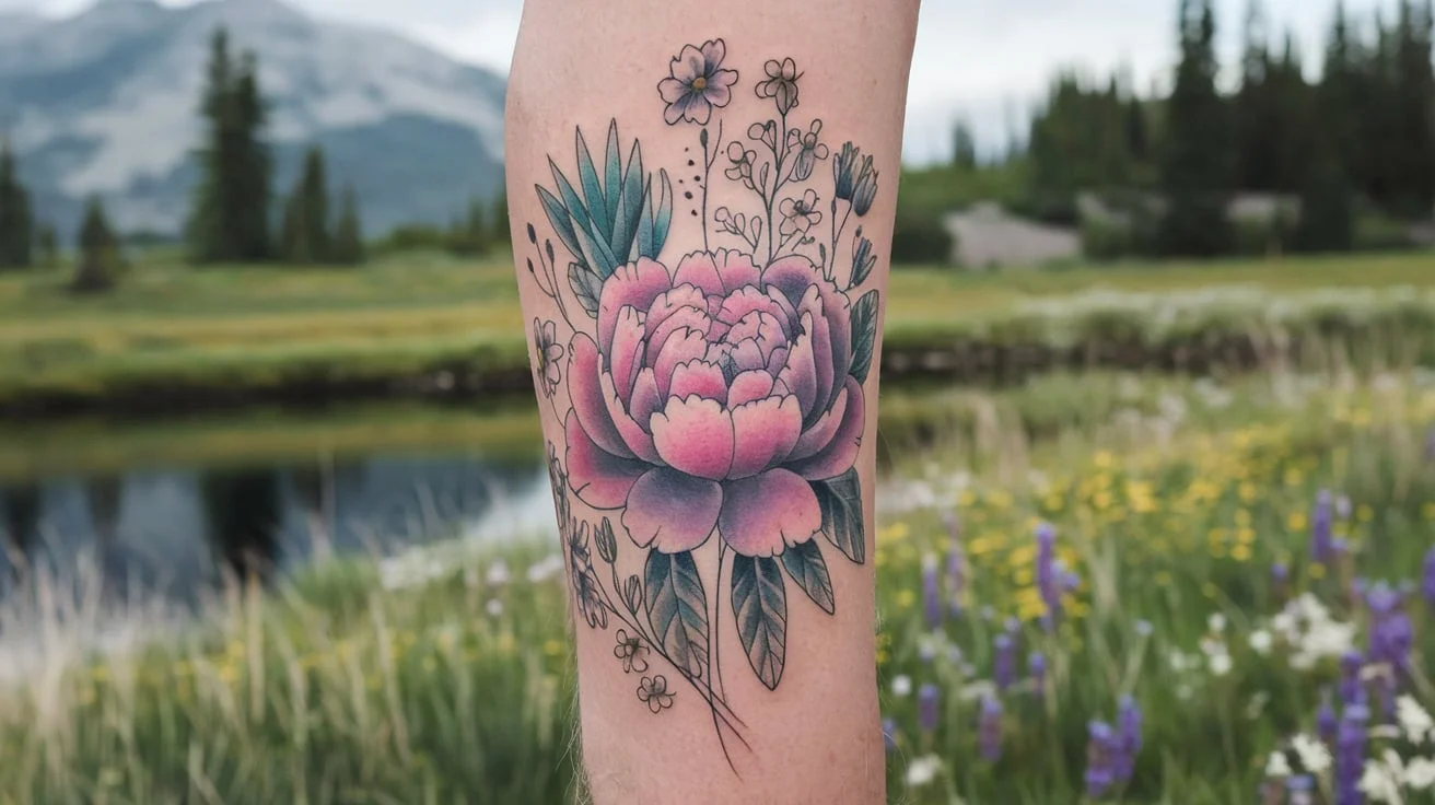 Peaceful Peony Tattoo Ideas To Bloom Like A Wildflower