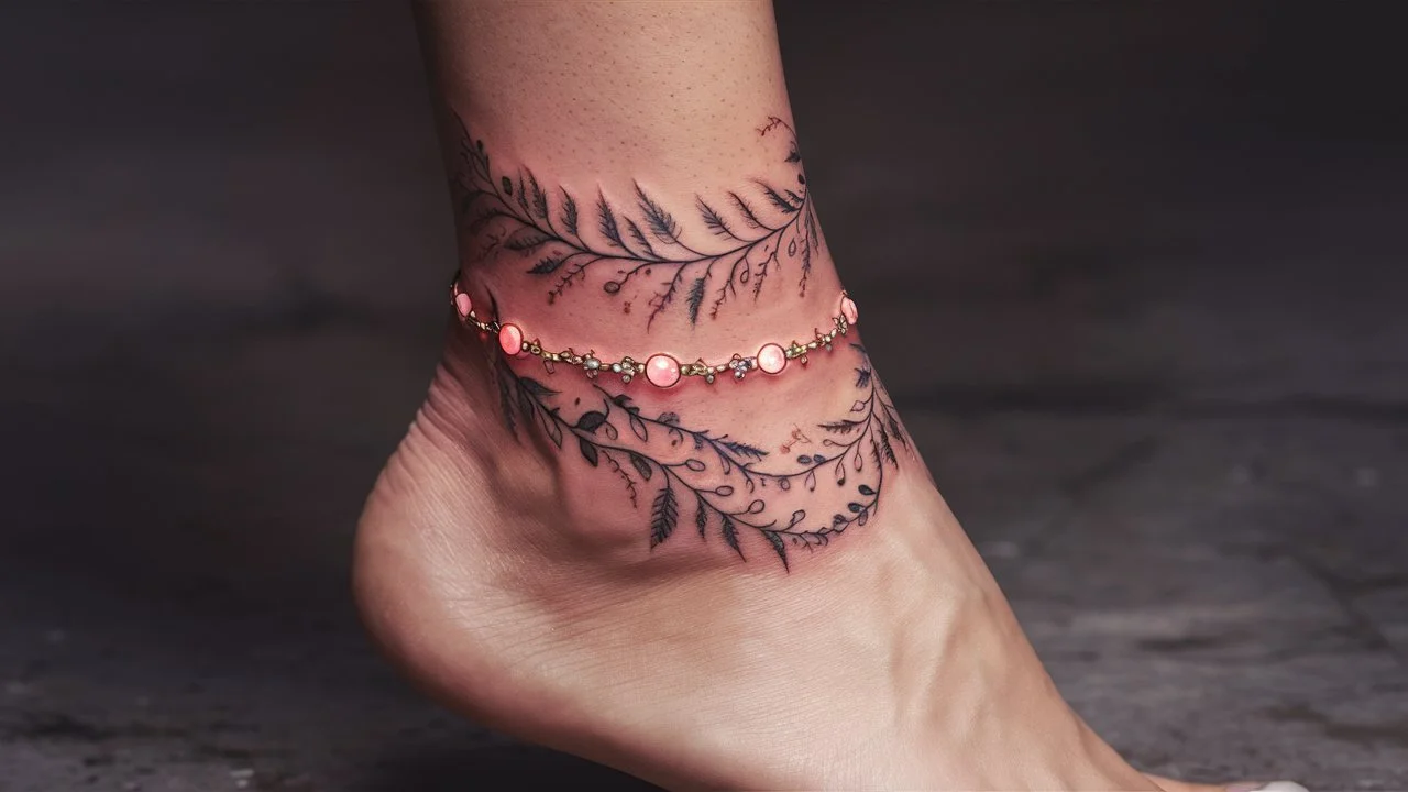 Ankle Bracelet Tattoo